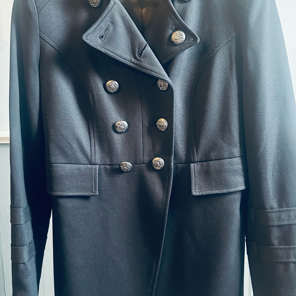 INC (International Concepts) Black Double-Breasted Jacket